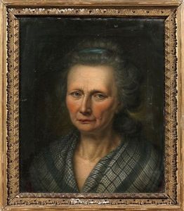 Portrait De Dame Au Chale by Balthazar Denner
