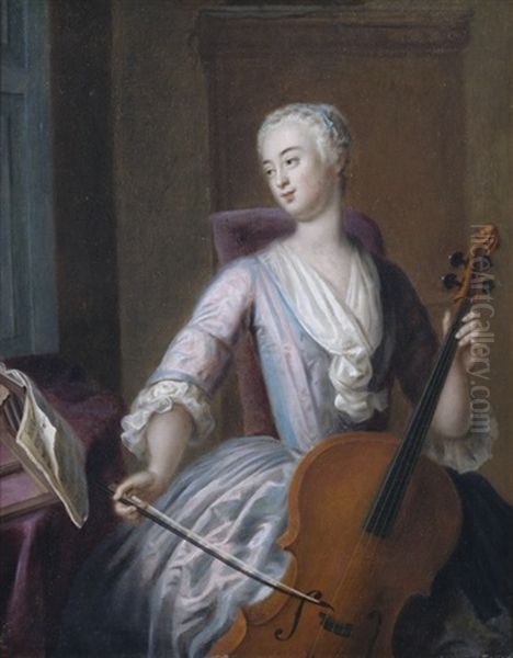 Bildnis Einer Jungen Dame Beim Cellospiel - view 1
