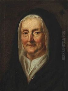 Portrait Of An Elderly Woman by Balthazar Denner
