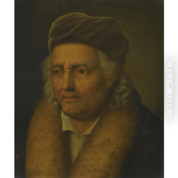 Portrait Of An Old Man With A Fur Collar And Velvet Cap - view 1