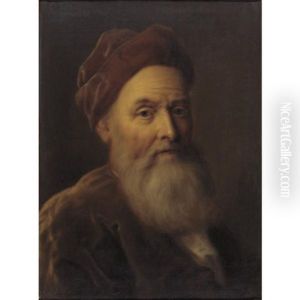 Portrait Of A Man In A Red Beret