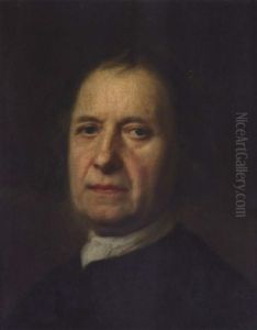 Portrait Of A Gentleman, Wearing A Black Jacket And A White Cravat