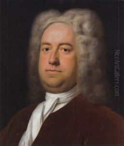 Portrait Of A Gentleman In A Brown Velvet Coat With A White Cravat