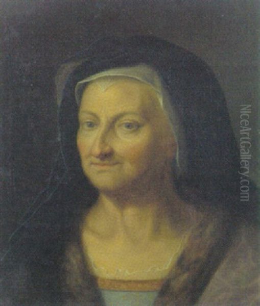 Portrait Einer Alteren Frau In Historischer Tracht - view 1