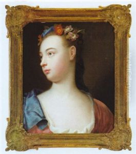 Bildnis Einer Jungen Dame Mit Blutenkranz Im Haar