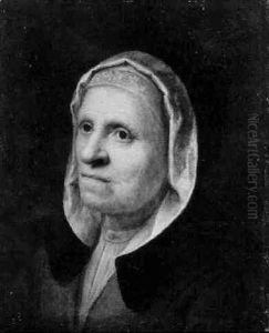 Bildnis Einer Alten Frau Mit Samtkragen Und Kapuze by Balthazar Denner