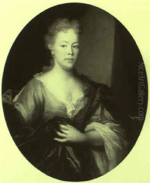 Portrait Of A Young Woman In A Pink Dress - view 1