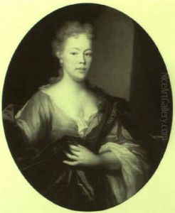 Portrait Of A Young Woman In A Pink Dress