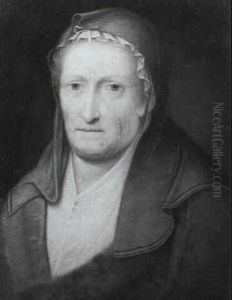 A Portrait Of A Lady Wearing A Shawl Over A Linen           Headdress, And With A Furlined Cape