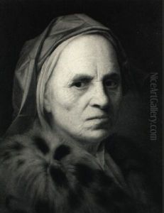 Portrait Of An Elderly Lady Wearing A Fur-trimmed Coat Portrait Of An Elderly Lady Wearing A Fur-trimmed Coat