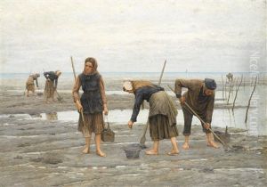 Clam Gatherers by Jules Denneulin