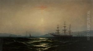 San Francisco Bay Before The Golden Gate Bridge by Gideon Jacques Denny