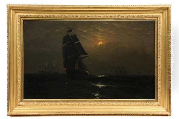 Midnight Off The Columbia River Bar - view 1
