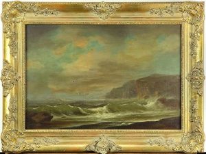 Ship Passing At Lands End by Gideon Jacques Denny