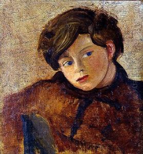 Portrait D'un Docteur D'universite Avec Son Manteau D'hermine Et Son Bonnet A La Main