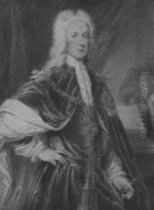 John, 2nd Duke Of Argyll And Duke Of Greenwich, In Grey And White Robes by William Derby