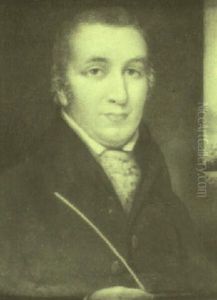 Portrait Of Joshua Stevens Holding A Pipe