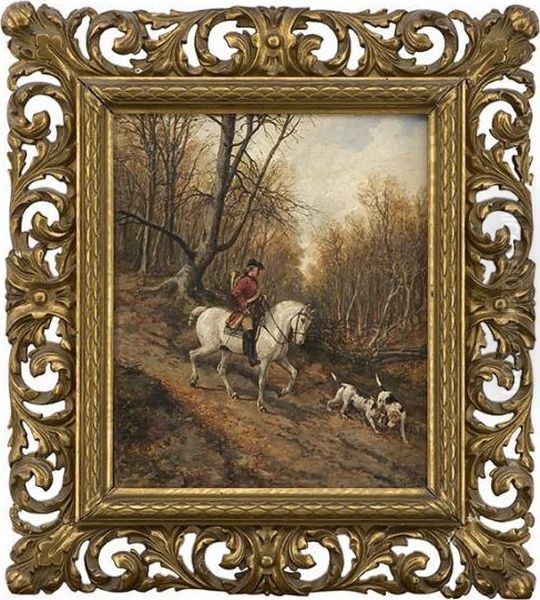 Horseman With Huntingdogs 1884 - view 1