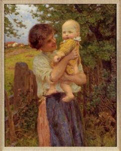 Muttergluck by Kalman (Koloman) Deri