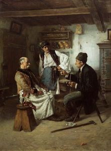 In Der Stube by Kalman (Koloman) Deri