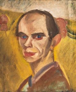 Self-portrait by Gyula Derkovits