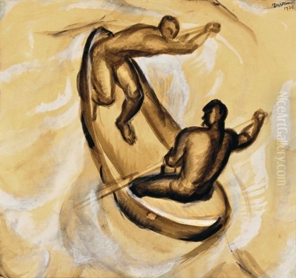 Ket Ferfi Csonakban (two Men In A Boat) - view 1