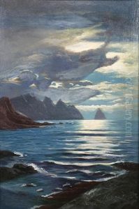 Rolling Waves In The Moonlight by Franz Dernel