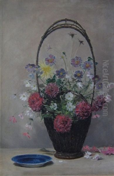 A Basket Of Flowers - view 1