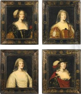 Portraits De Femmes En Buste