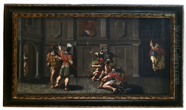 Scena Storica Con Soldati In Un Interno - view 1