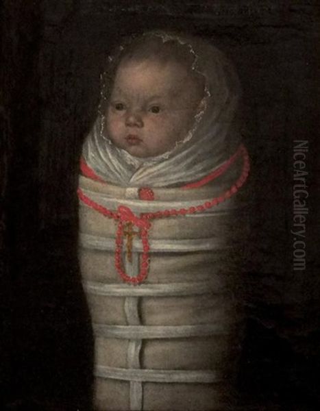 Portrait D'un Jeune Enfant Emmaillote - view 1