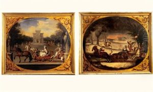 Princesse Dans Un Traineau (+ Another; Pair) by Claude Deruet