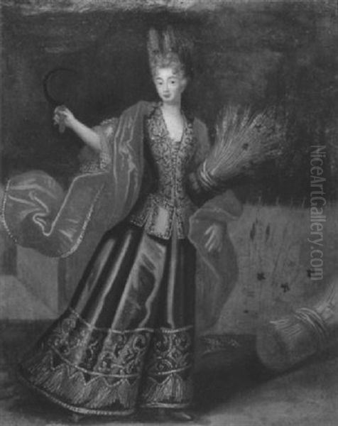 Portrait De Jeune Femme En Ceres - view 1
