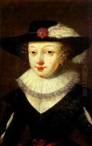 Portrait De Jeune Femme Au Chapeau A Plumes