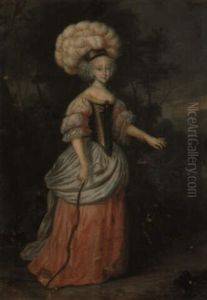 Portrait Of A Lady As Diana by Claude Deruet