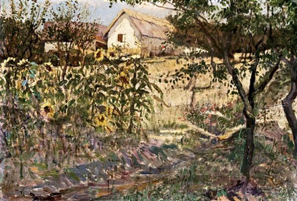 Falusi Reszlet Napraforgokkal - view 1