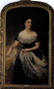 Portrait Of Amelia Ellison by Louis William Desanges