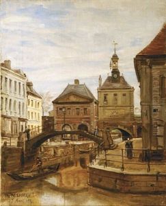 Vue D'une Vile Du Nord by Charles-Paul Desavary