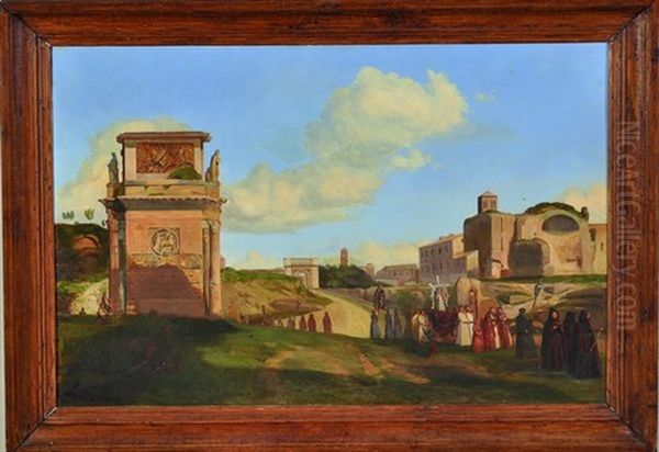 Procession Dans Des Ruines Antiques - view 1