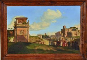 Procession Dans Des Ruines Antiques