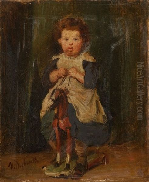 Un Jeune Enfant Sur Un Cheval A Roulette - view 1