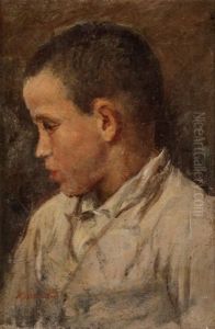 Portrait D'enfant De Profil by Marcellin Gilbert Desboutin