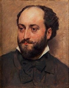 Portrait Presume De Duranty by Marcellin Gilbert Desboutin