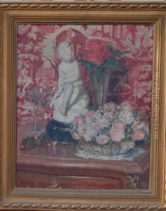 Nature Morte Au Biscuit Sur Une Commode by Auguste Theodore Desch