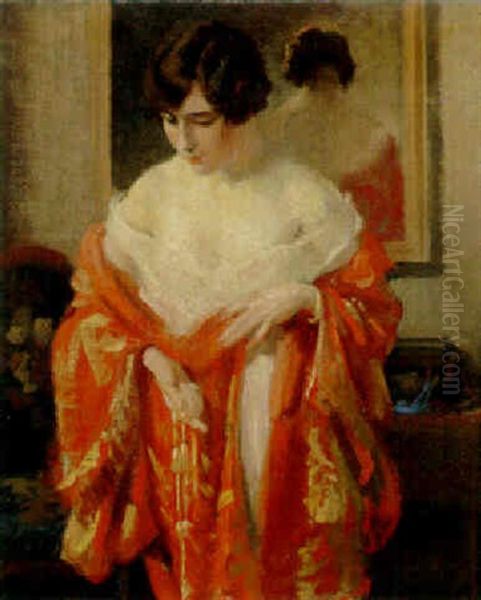 Red Peignoir - view 1