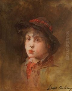 Portrait Of A Boy by Louis Henri Deschamps