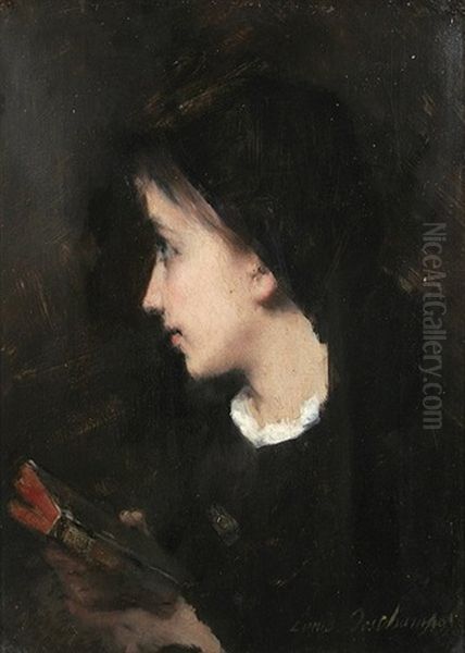 Junge Frau Mit Buch - view 1