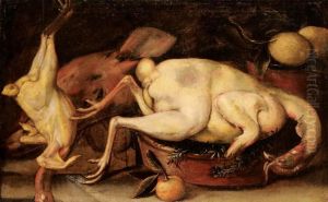 Natura Morta Di Pollame E Frutta Natura Morta Di Pollame E Frutta