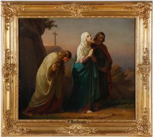 The Women At The Tomb Of Jesus by Melchior Paul Von Deschwanden