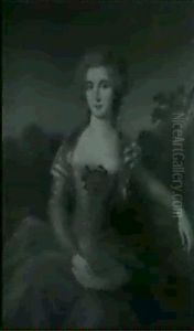 Portrait Presume De Madame De Polastron by Michel Pierre Descours